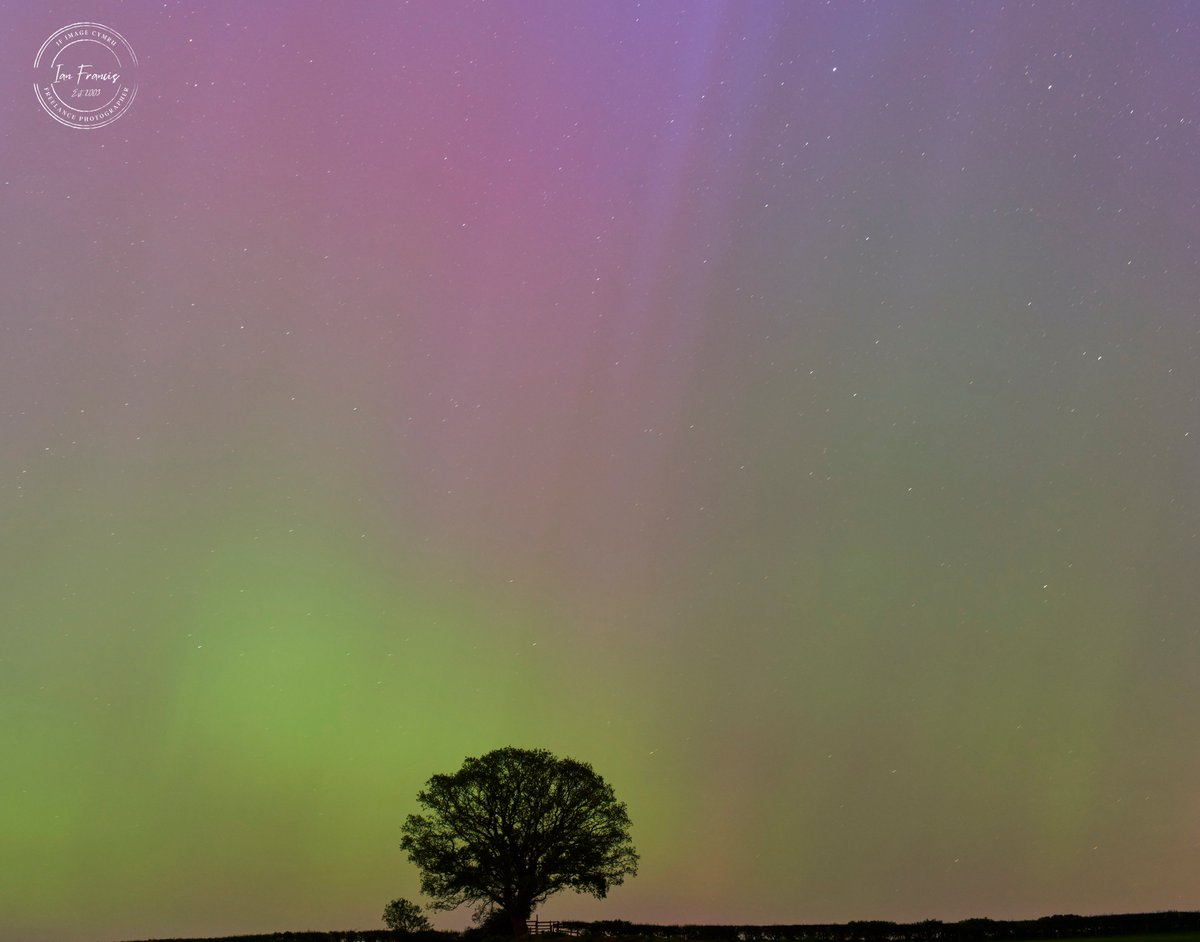 #AuroraBorealis @CountyTimes Taken in my garden, @OffasDykePath Forden Mid Wales. 30 second single shot