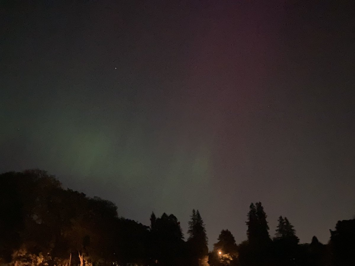 Well yes, in fact I did see the aurora borealis!! Hanging out with my friends for shabbat dinner, and we walked out to the park It was awe inspiring and magical!