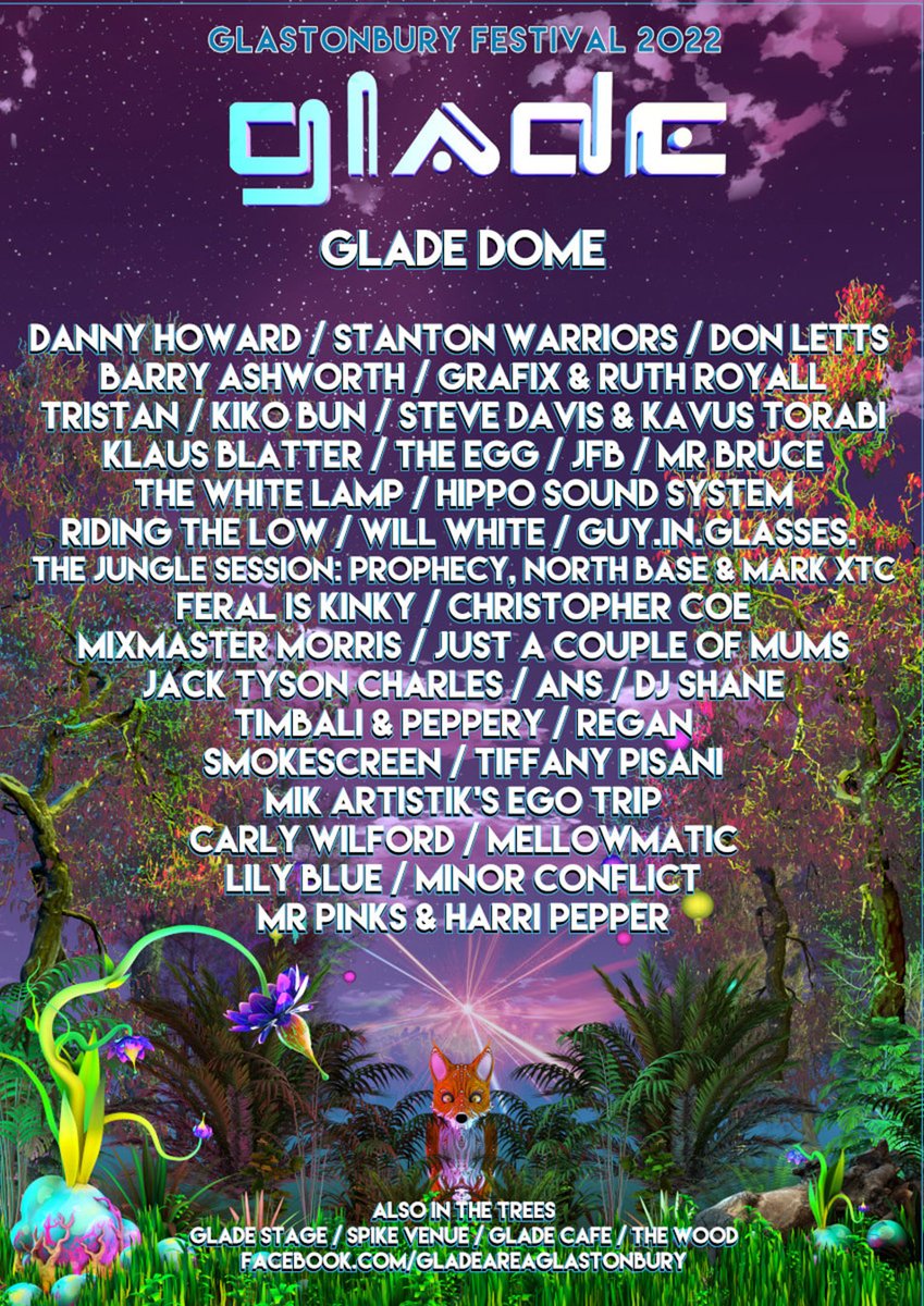 🗓 Today in 2022, The Glade announced its line-up. #Glastonbury glastonburyfestivals.co.uk/the-glade-anno…