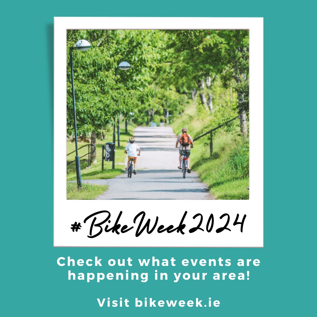 🚲 #BikeWeek is here! 🎉 Bike Week celebrates the benefits of cycling with events organised by local authorities and community groups across Ireland. Join the fun from 11th -19th May. Don't miss out on the exciting events nationwide! 🌟 Visit bikeweek.ie