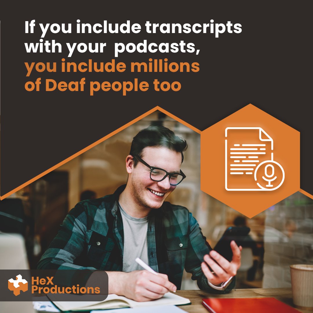 If you don't include a transcript alongside your #podcasts, you may be shutting out 70 million #Deaf people worldwide from being able to engage with your content. Here's how to easily transcribe one in Word: zurl.co/1vTU #DeafAwarenessWeek #A11y #Accessibility #BSL