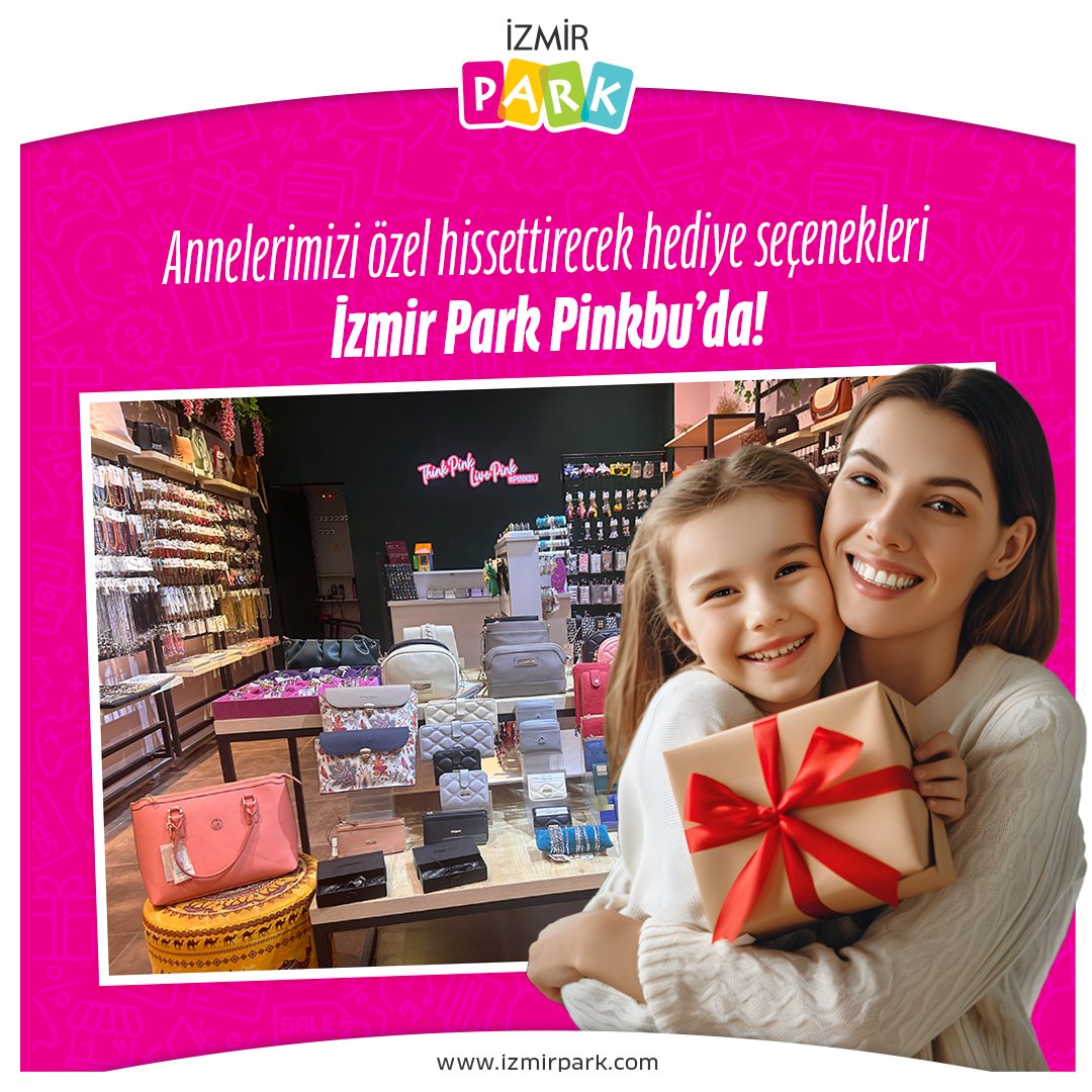 Anneler Günü için hediyesini henüz seçmeyenler! İzmir Park Pinkbu mağazasında sayısız aksesuar ve takı alternatifi sizleri bekliyor! 🎁 ✨ 💖