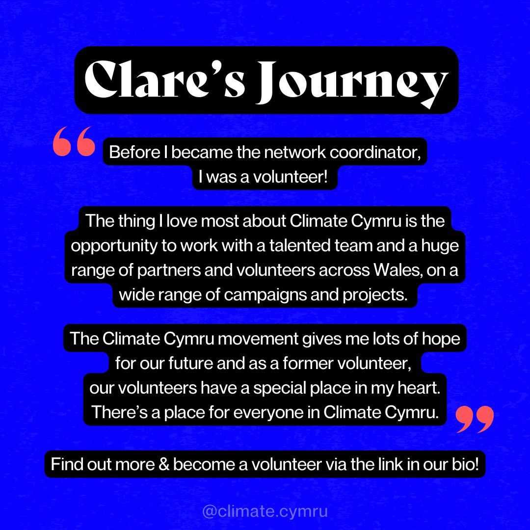 Volunteering with Climate Cymru isn't one-size-fits-all! From hands-on projects to behind-the-scenes support, there's a role for everyone passionate about creating a better, greener, fairer Wales 🏴󠁧󠁢󠁷󠁬󠁳󠁿⚖️🌎 Join us & discover where your talents can shine 👉 buff.ly/44xBdJF