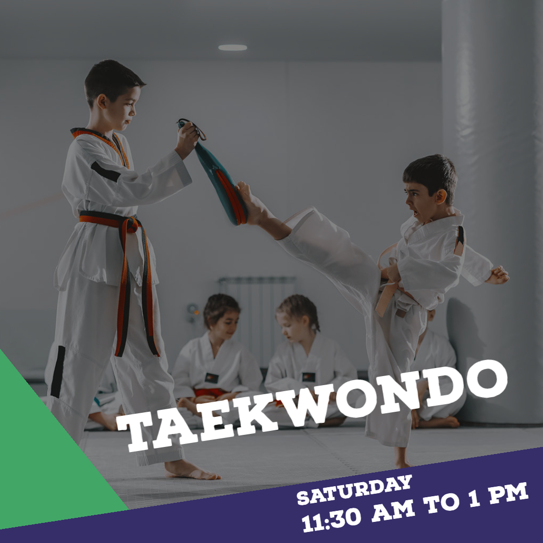 Taekwondo Session for 4 - 13-year-olds at Parkside Sports Hall, 11:30 am to 1 pm, £5 per session