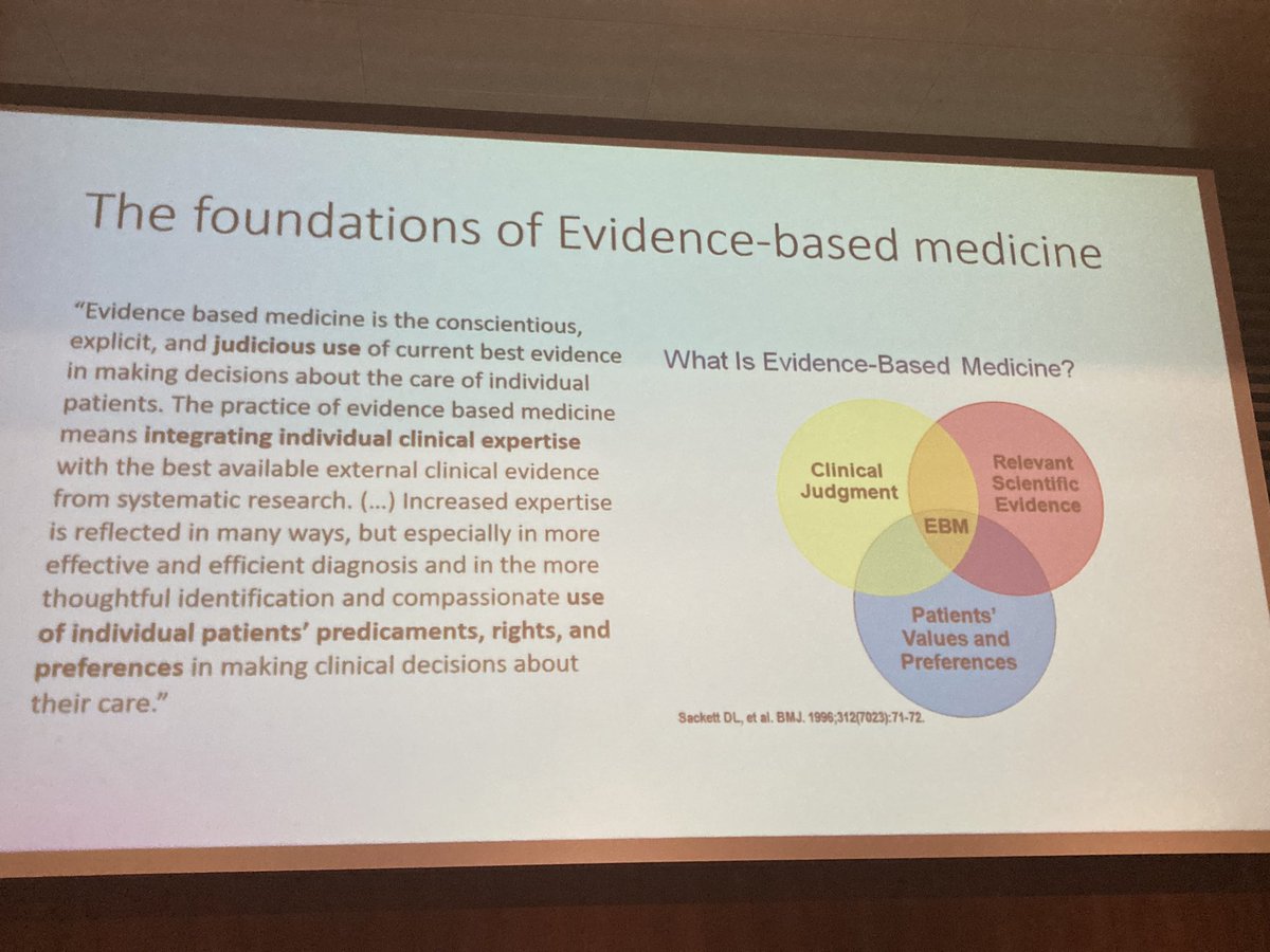 Surprise! Evidence based medicine is not about following the guidelines!!#EGPRNPorto