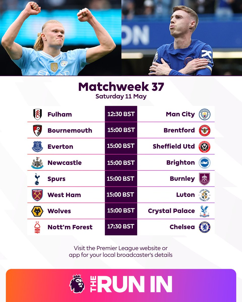 🔝⚽️ EPL Fixtures Today Man City has the chance to go to the top of the table today, while Spurs will look to narrow down the points between them and Aston Villa. Chelsea will also be looking forward to widening the lead over MANCHESTER UNITED. #EPL #FULMCI