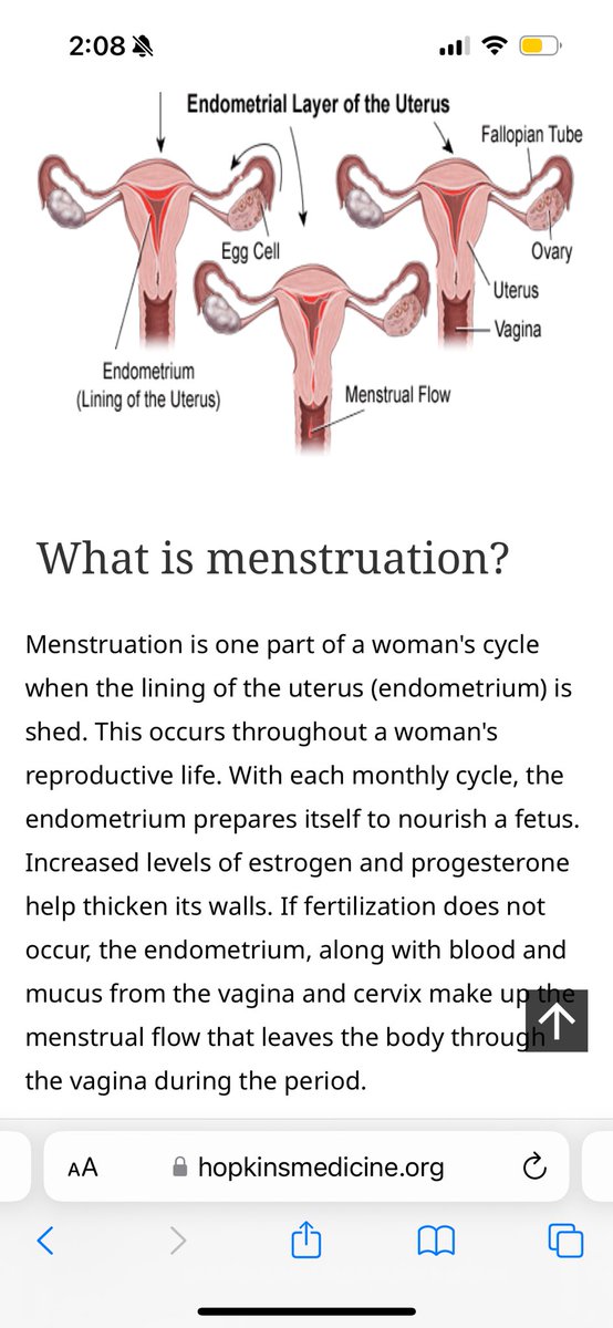 @cassiemoans_ A period is the shedding of uterine lining resulting in bleeding from the vagina. It is impossible for you to have a period if you do not have a uterus.