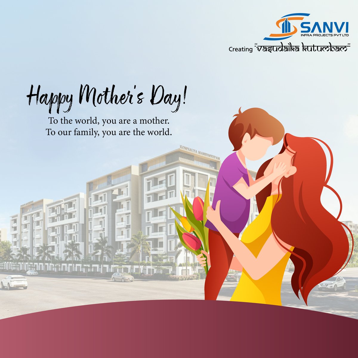 Mom's world is at home, so this mother's day gift your mom the dream home she's been waiting for.

#sanviinfra #kowsalyamanidweepam #Nizampet #Bachupally #mothersday #happymothersday2024 #MothersDay #momloveforever #ThankYouMom #bestmomever #momlifehumor #momsday