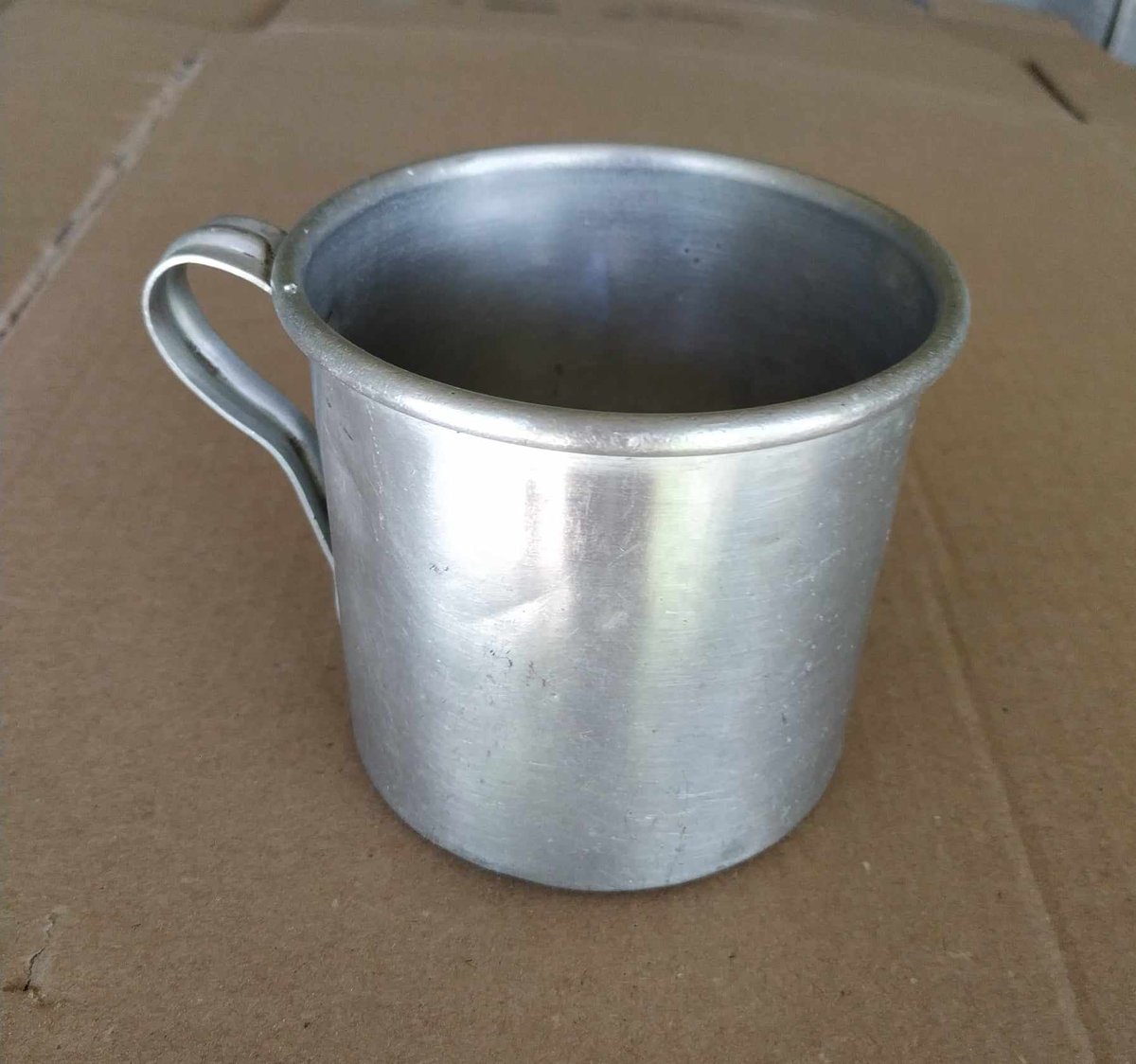 Aluminum #mug #Soviet #vintage mug 0.55 l, #Camping mug #Military #soldierscup vintage #kitchenware #cookware USSR, 1970s etsy.me/44rVKz6