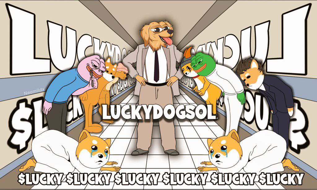 ' $LUCKY #SOL 🪙 $LUCKY The First Golden retriever memecoin on Solana. chart Looking Bullish, good and strong Community, also they launched the $LUCKY $DAO. Dex Updated, liquidity BURN,Renounced Tax 0/0. Now $100k MKTCAP. 🔥🚀 Chart: dexscreener.com/solana/7QW1bEr… Ca:…