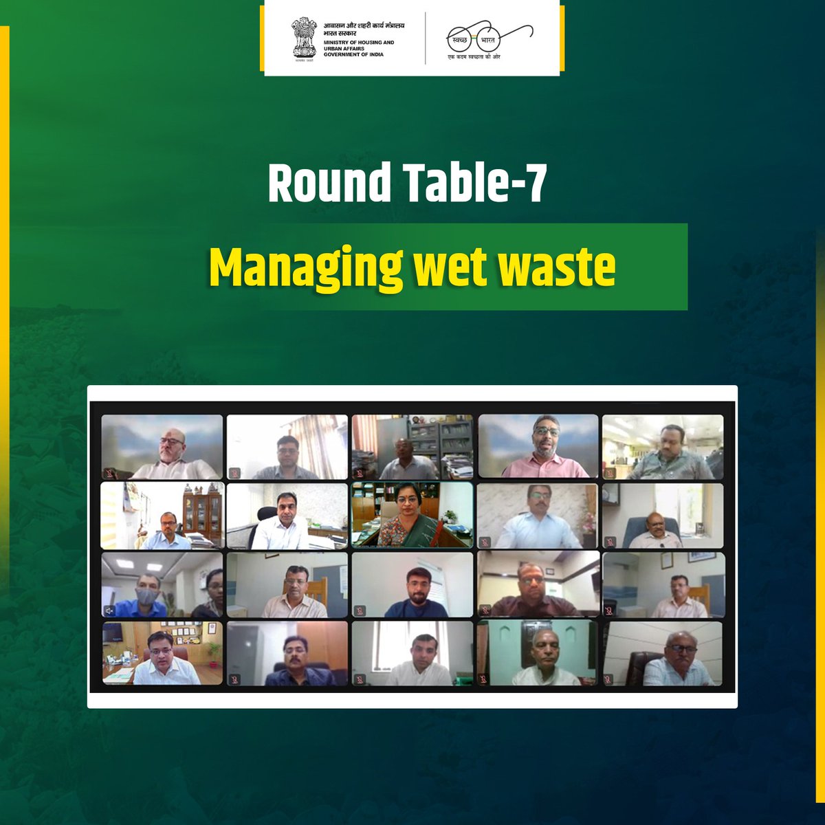 Joining hands for a cleaner nation! Day 3 of Round Tables discussed managing rejects & Scientific Engineered Landfills, Legacy Dumpsites, Wet Waste Management,