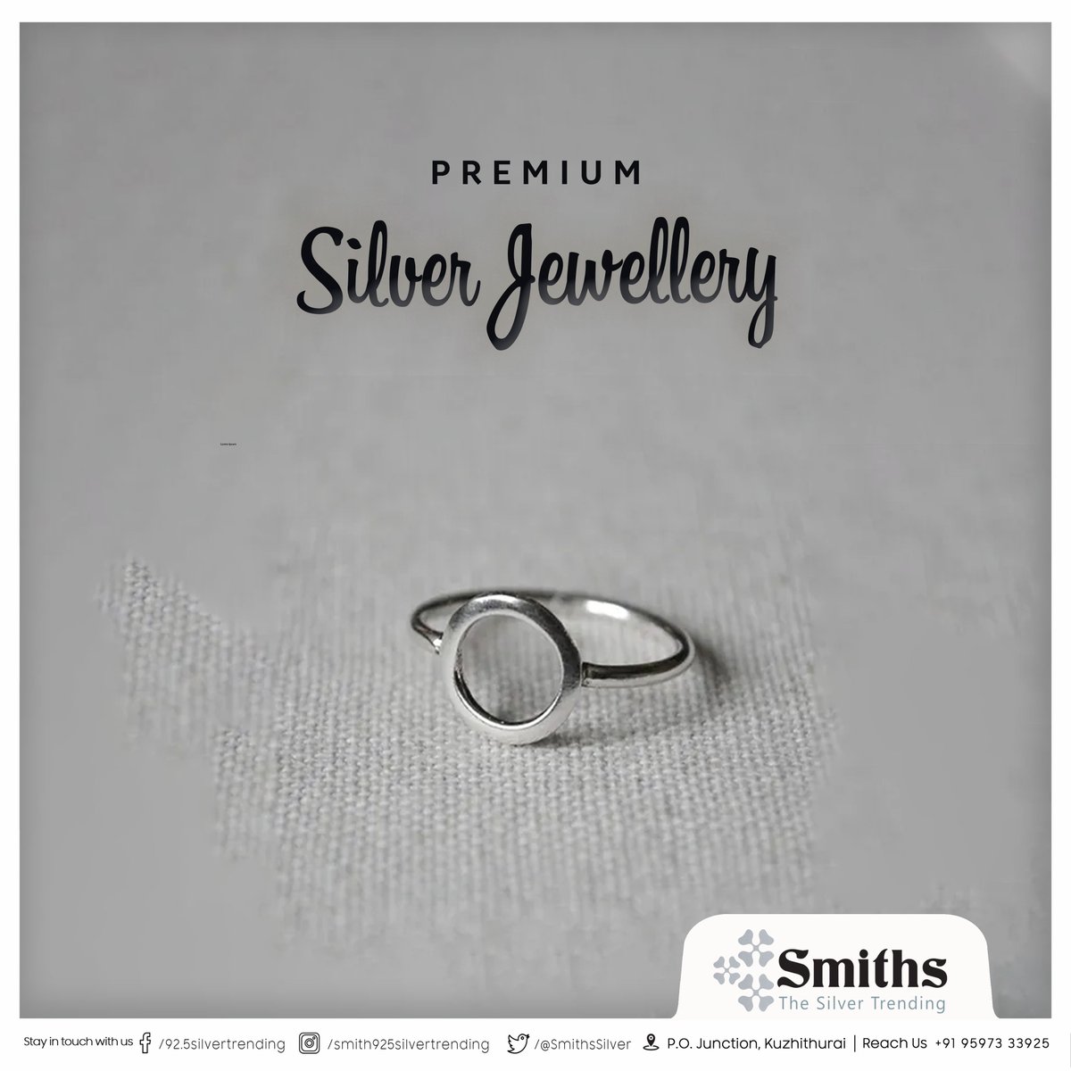 Smiths®

Smiths® | ThesSilverTrending™ | #PremiumSilverJewellery | #SilverJewellery | #kuzhithurai | #marthandam | #kanyakumari | #கன்னியாகுமரி | #sterlingsilver | #viral | #puresilver | #silver | #puresilverjewelry | #925silver | #dailywear | #everydaywear | #designerjewelry