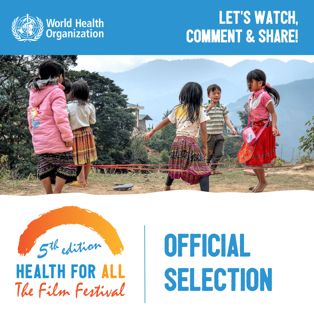 Short films from 4⃣ Western Pacific countries have made it to the 5th @WHO #HealthForAll Film Festival official selection!

Congratulations to filmmakers from 🇦🇺🇨🇳🇱🇦🇰🇷!

Watch, comment and share. Explore the selection of #Film4Health here: bit.ly/3K71Dcu