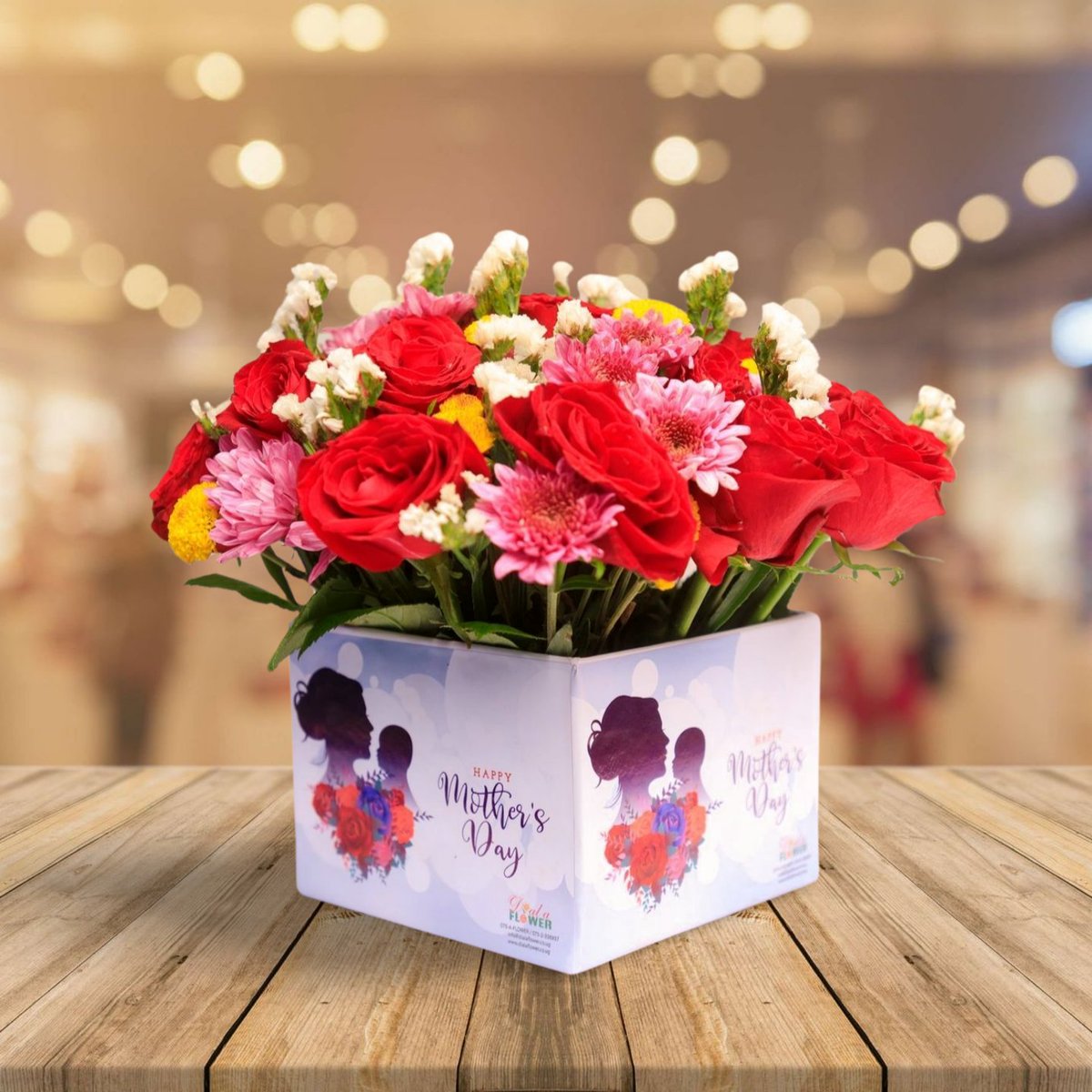 dialaflower's tweet image. Surprise Mom with our exclusive 'Mom's Joy' bouquet! 🌷 Includes a FREE  Mother's Day card with a personalized message and FREE delivery within  Kampala. Order now for only UGX 100k!  Whatsapp +256-752-356937💐 #MothersDay #DialAFlower