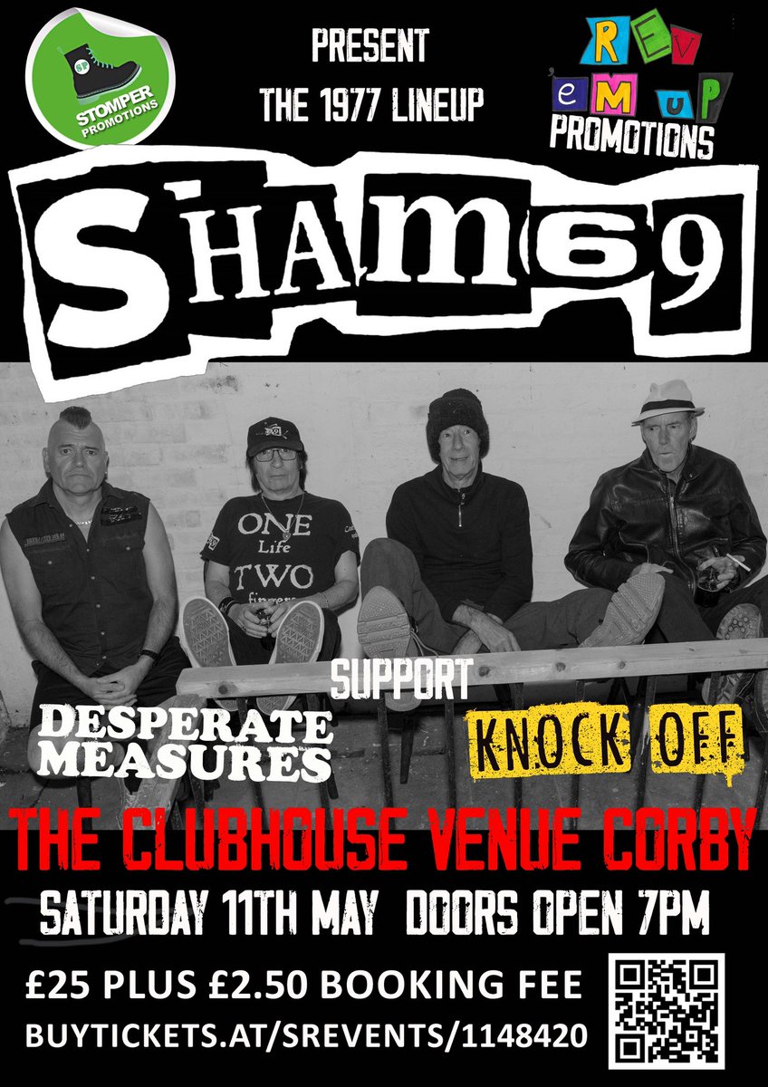Off to Wolverhampton for the last home game. Unfortunately can’t stay for the presentations as I have a date with some punk rock legends this evening. Should be a good day/ night #Sham69 #Stomperpromotions #punkrock