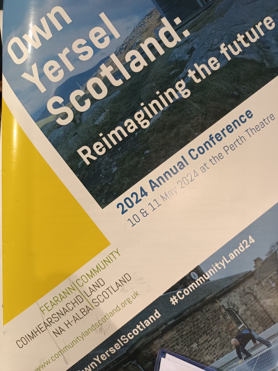 Inspired to be amongst Community Landowners from across Scotland @CommunityLandSc conference; agile, committed, determined! Hosted @perthTCH designed by @architects_rm leading on NEA’S  expansion...coming soon! #CommunityLand24