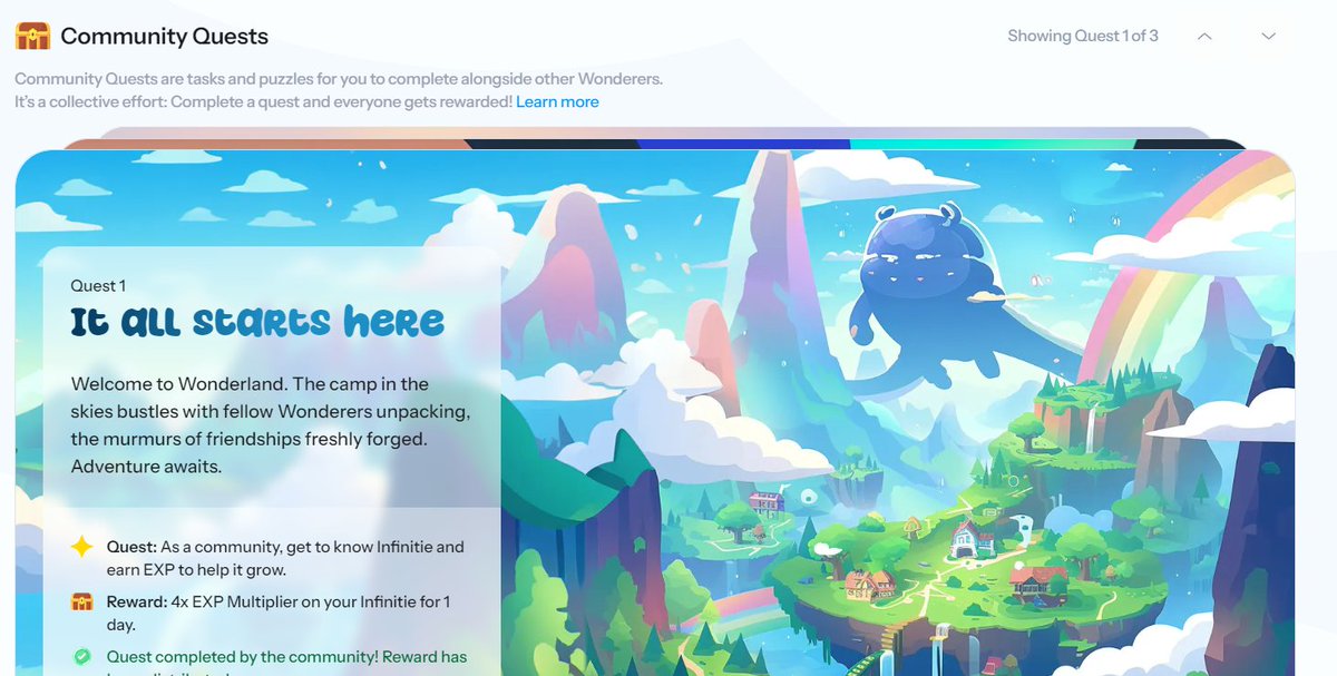 visualaidd's tweet image. Quests for @sanctumso RIDDLE SOLVED
Task 2 : EVENSTAR CATHEDRAL
Task 3 : GLOAMTIDE

Visit Sanctum: sanc.tm/w?ref=QVMC7K

Enter invitation code: QVMC7K and click [Join now]
Scroll Down to Community Quests to Answer Riddle
Click on Infinity on the left and deposit SOL to INF