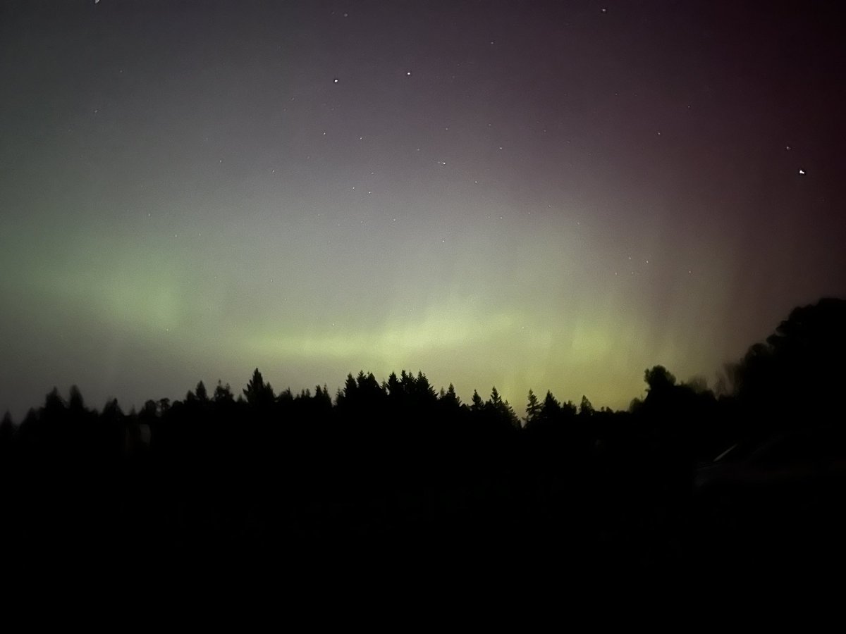 #pdx #Auroraborealis The humidity started to interrupt our light show. But it's still amazing.