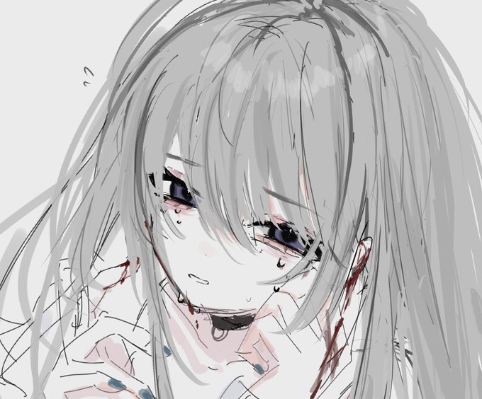 「parted lips tears」 illustration images(Latest)