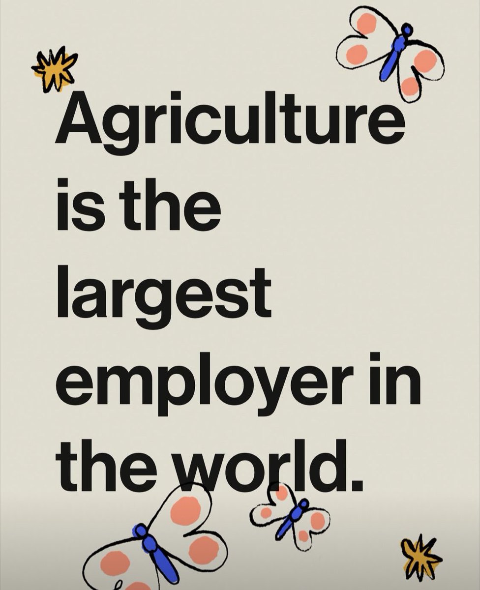 Agriculture is the largest employer in the world.

#agriculture #agribusiness #agri #farmers #farming #farmlife