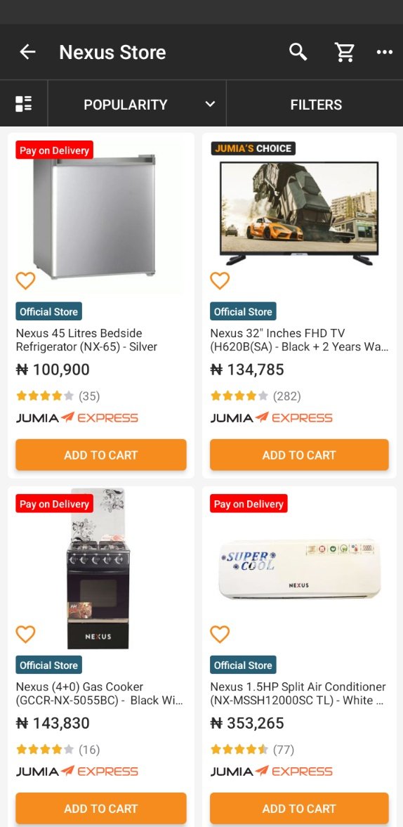 Did you know??
NEXUS BRAND OF APPLIANCES,are super affordable and durable.👍
Have you gotten any yet?
Offer link to get at almost 40% is here👇👇
kol.jumia.com/s/0KKLvd
Blender,fan,cooker,freezers and more in stock. Click to purchase ☝️

#Jumiakolprogram #JumiaNigeria #Nexus