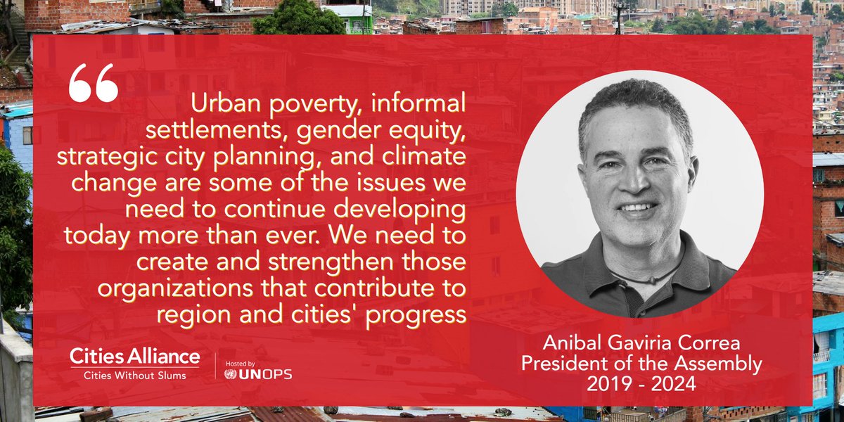 At @CitiesAlliance Assembly, we bid farewell to @anibalgaviria🇨🇴. Thank for your dedication and commitment as President of the @CitiesAlliance. Your contributions have been instrumental to advancing our mission of promoting sustainable urban development and social inclusion👏🤝