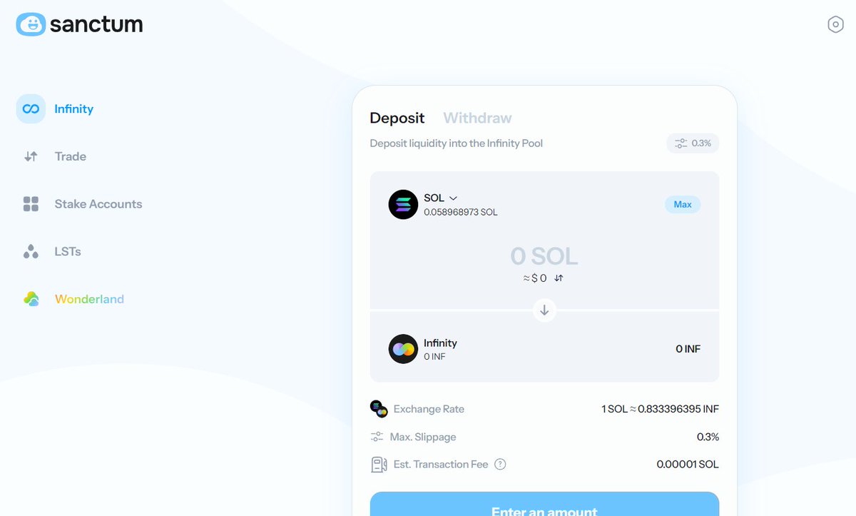 visualaidd's tweet image. Quests for @sanctumso RIDDLE SOLVED
Task 2 : EVENSTAR CATHEDRAL
Task 3 : GLOAMTIDE

Visit Sanctum: sanc.tm/w?ref=QVMC7K

Enter invitation code: QVMC7K and click [Join now]
Scroll Down to Community Quests to Answer Riddle
Click on Infinity on the left and deposit SOL to INF