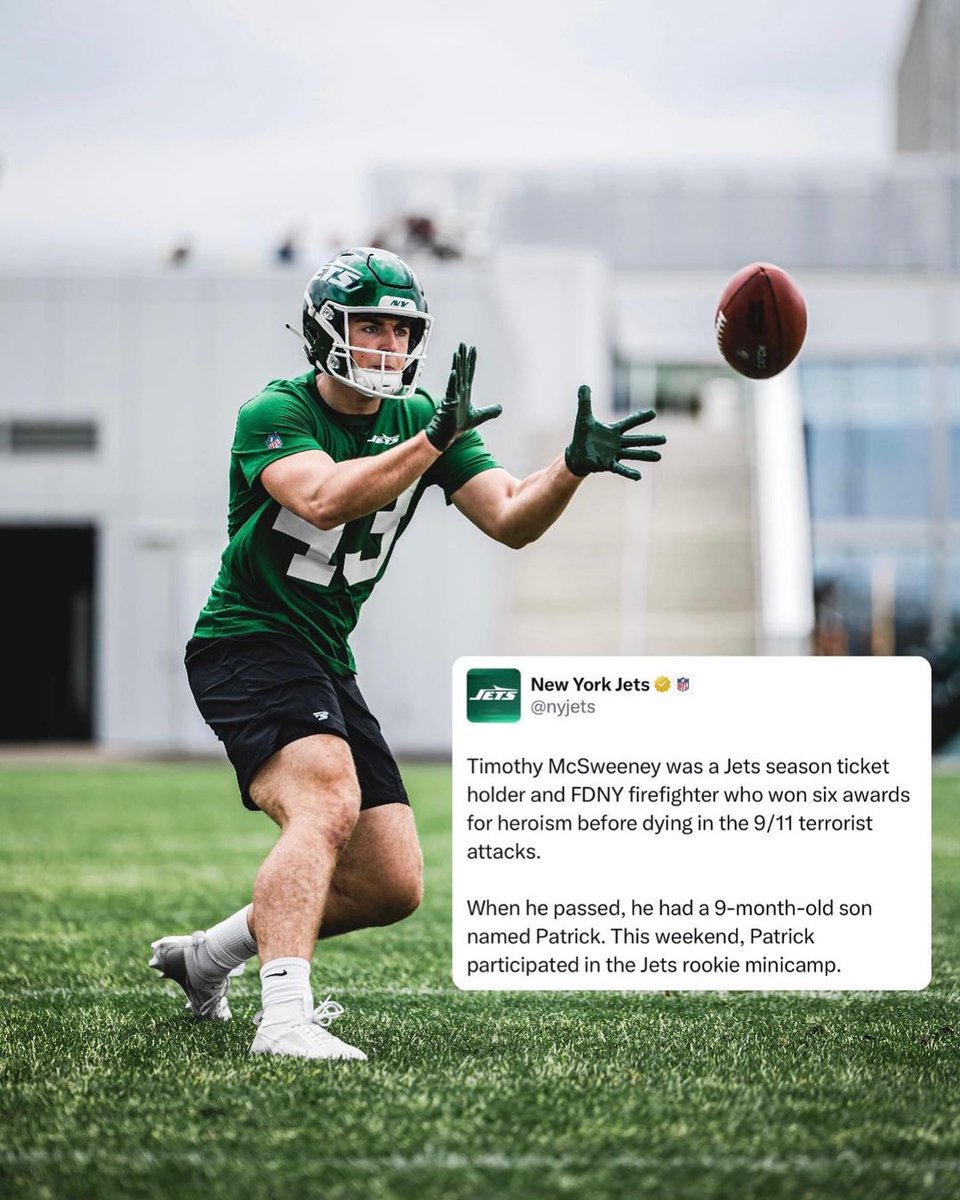 One of the most incredible minicamp stories 💚

(via @nyjets)