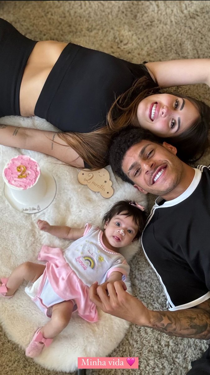 🔹Luis Henrique 🇧🇷 et sa compagne fêtent les 2 mois de leur fille Lunna 🎂👶 #TeamOM