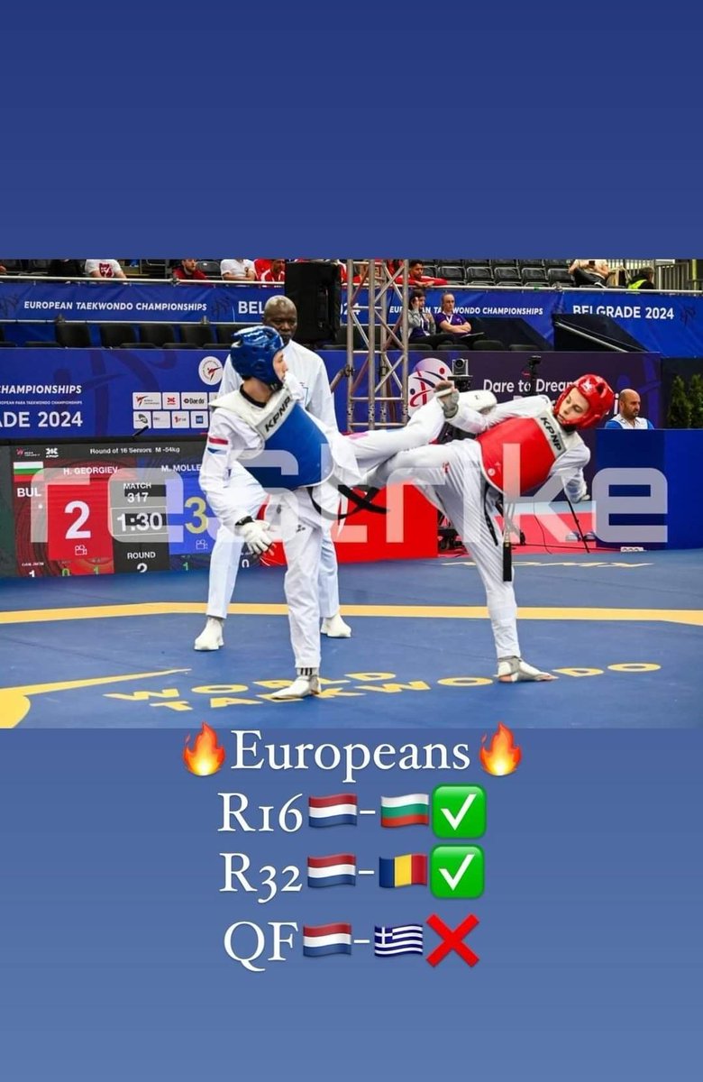 TopTaekwondo's tweet photo. Lost my quarterfinal against Greece.
We are verry proud off you. https://t.co/rw1Y04ZjOP