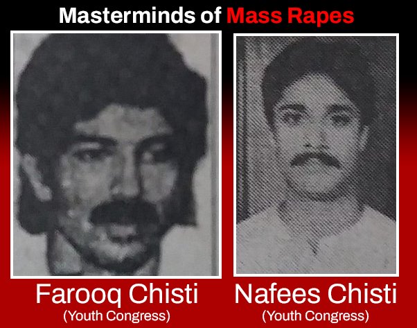 Never forget the masterminds behind the Ajmer 1992 scandal where Hindu women were blackmailed, abused & raped were Youth Congress leaders.