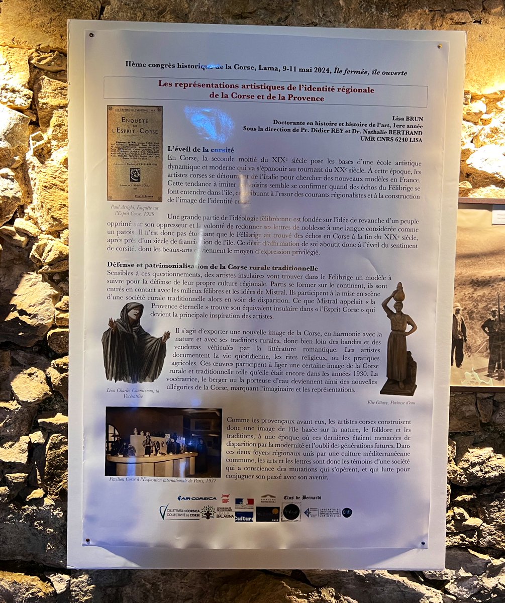 Un aperçu de mes recherches de doctorat, poster presenté au 2e Congrès historique de la Corse, à Lama. <a href="/umrlisa/">UMR LISA</a> <a href="/UnivCorse/">Università di Corsica</a>