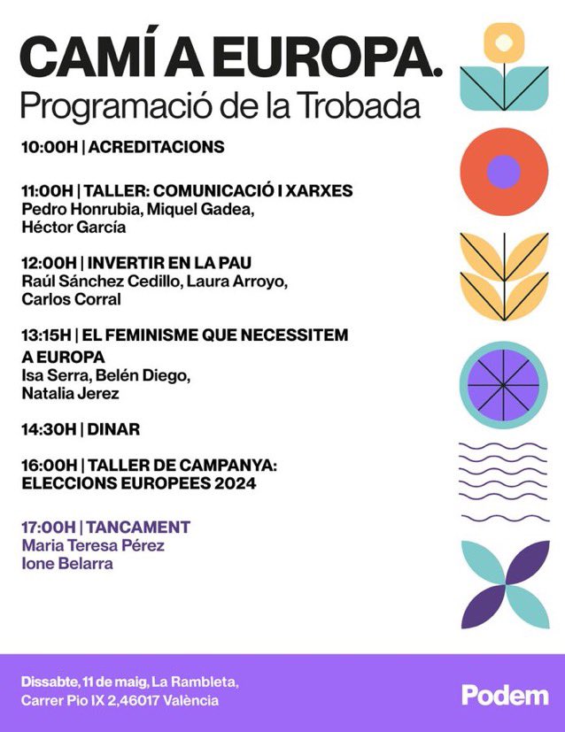 Llegando en unos minutos a la terreta para esta jornada llena de política y compañerismo. 

¡Nos vemos en breve, Valencia!