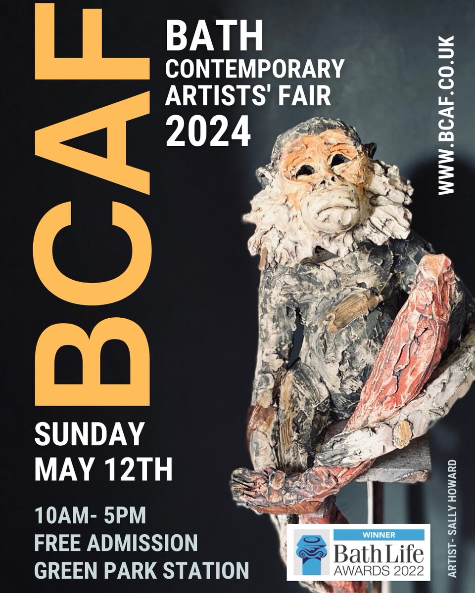TOMORROW - SUPPORT YOUR LOCAL ARTISTS AT Bath Contemporary Artists Fair  10am-5pm FREE ADMISSION bcaf.co.uk #bathart #artfair #bathuk #artexhibition