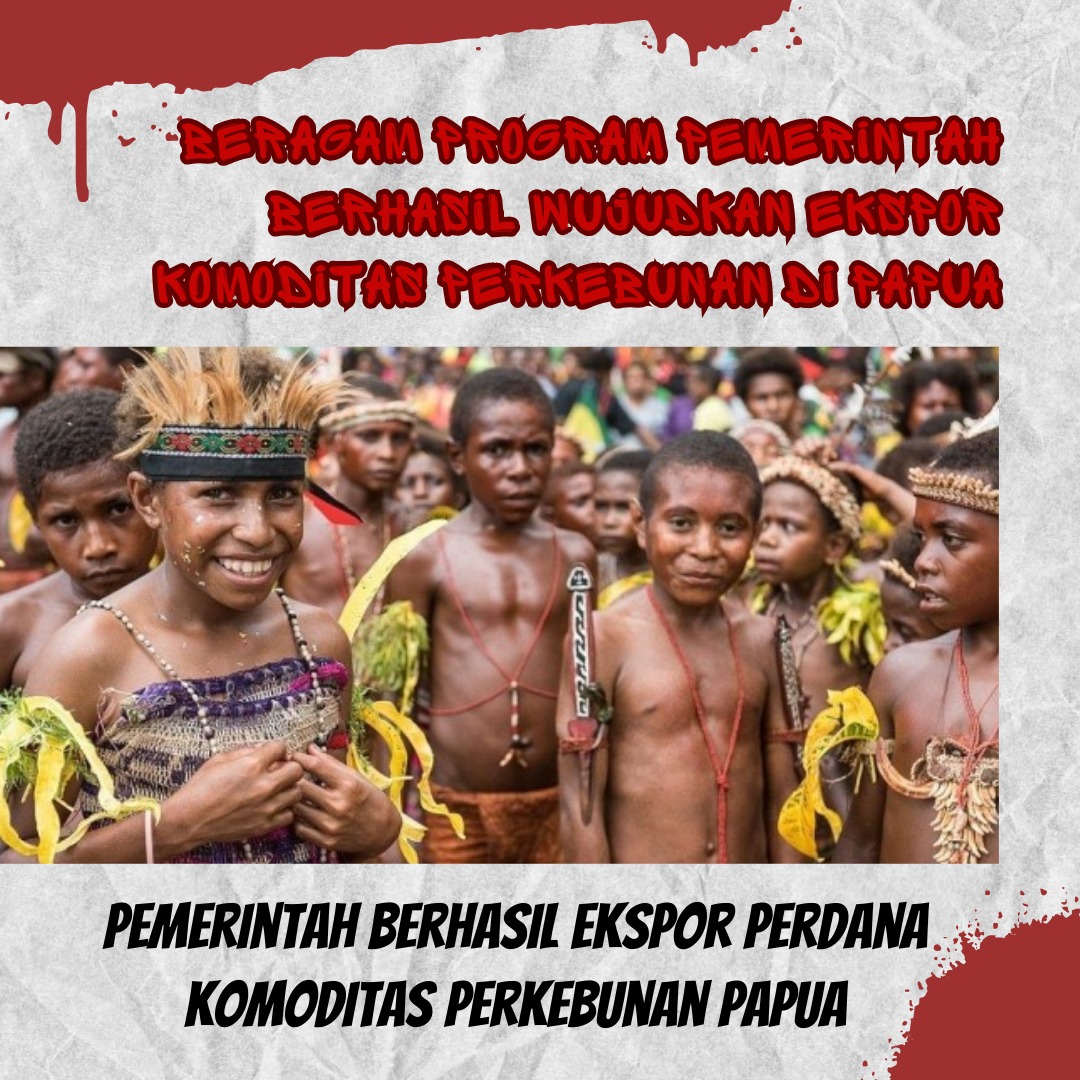 Beragam Program pemerintah berhasil wujudkan ekspor komonitas perkebunan di Papua. 

#PetaniPapua #PapuaSejahtera #KomoditasEkspor #KekayaanAlamPapua #PapuaIndonesia