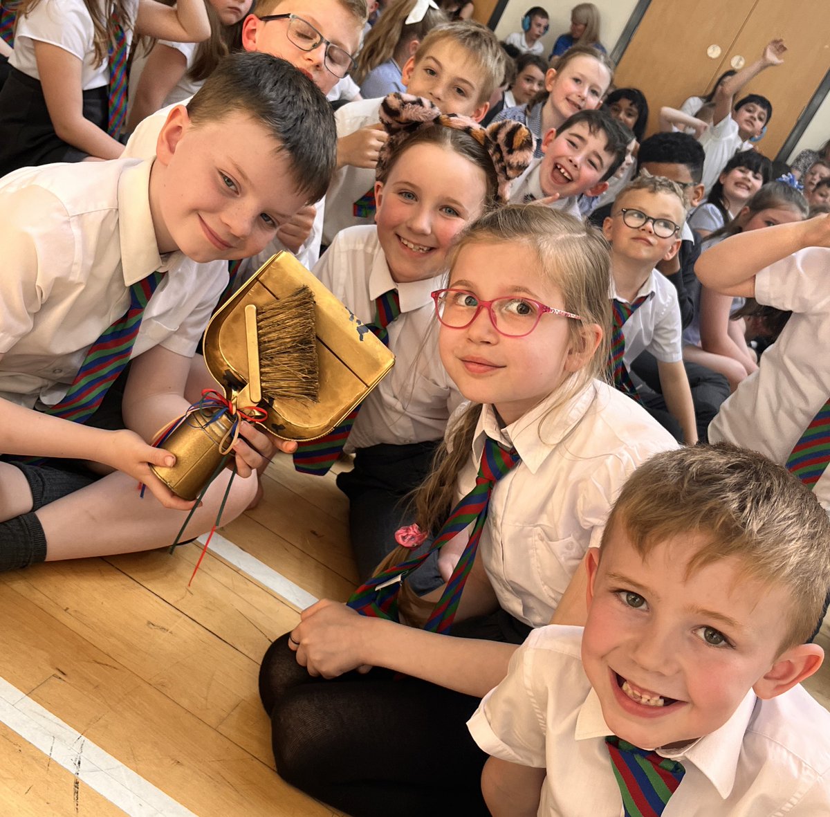 The moment when the golden dustpan and gold coins winners are announced are the quietest in our assembly!