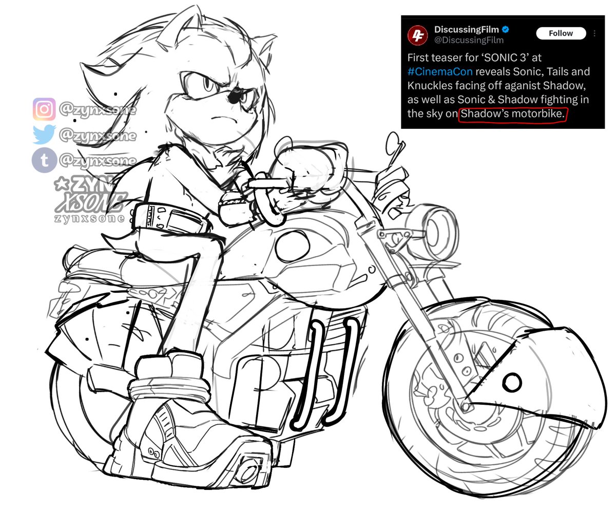 Shadow and his cool motorbike

#ShadowTheHedgehog #SonicMovie3