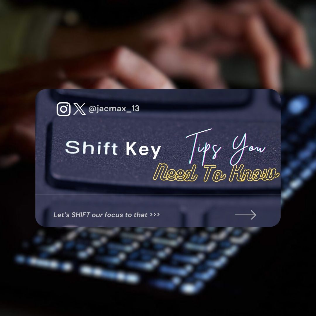 realjacmax's tweet photo. SHIFT KEY - Tips You Need to Know ⌨!

Don't forget to like and follow for more tech tips!
#ShiftKey #Windows11 #TechTips https://t.co/5NOxVlXMwy