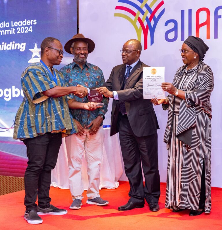 @EmmanuelDogbevi honored with African Capacity Building Foundation Award

The founder and Managing Editor of Ghana Business News, Emmanuel K. Dogbevi, has been honoured with the African Capacity Building Foundation Award, at the AllAfrica Media Leaders Summit 2024, in Nairobi –
