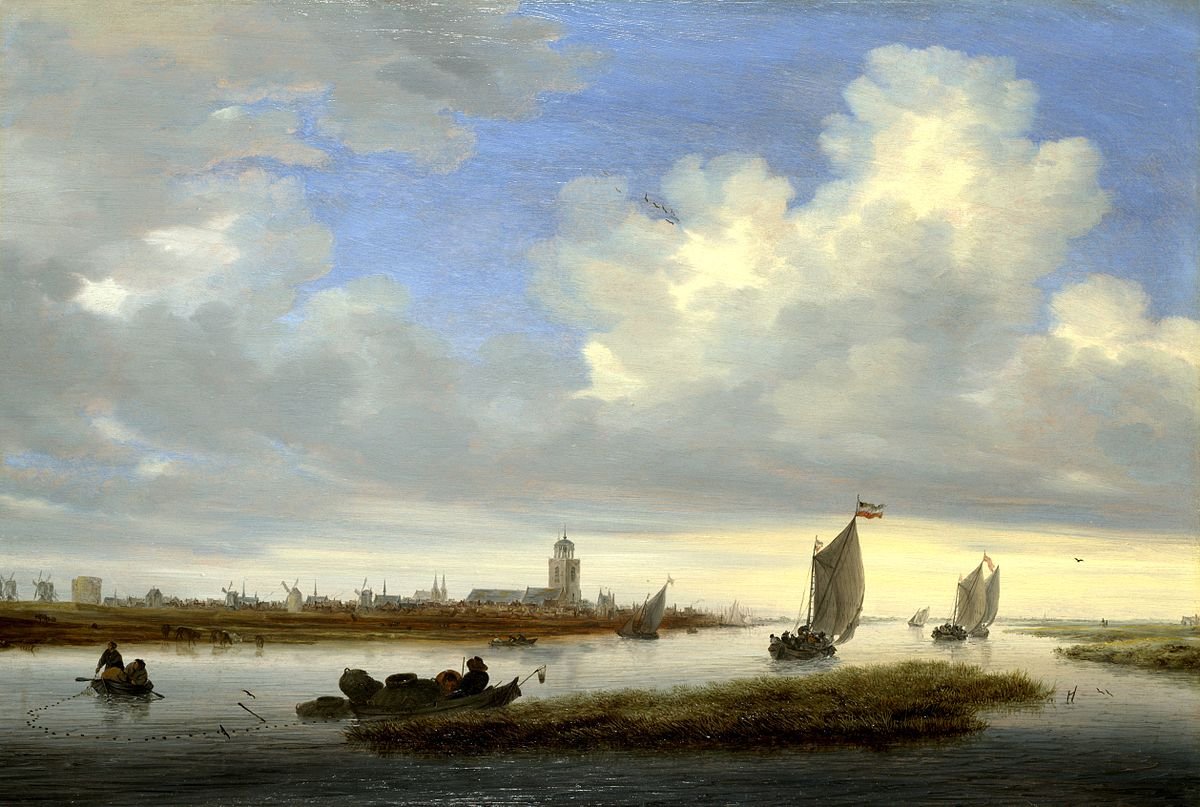 #HistoryofPainting Salomon van Ruysdael (c. 1602, Naarden – buried 3 November 1670, Haarlem) was a Dutch Golden Age landscape painter. He was the uncle of Jacob van Ruisdael. #TheFreeExhibition 'View of Deventer Seen from the North-West.', 1657 Collection National Gallery…