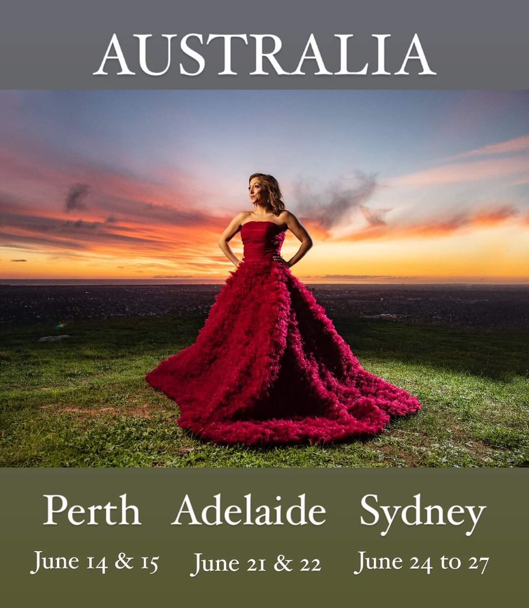 Friends in Australia... Don't miss seeing the sensational Christina Bianco! She's an exquisite performer! @XtinaBianco1 Here's the details and bookings: linktr.ee/ChristinaBianco