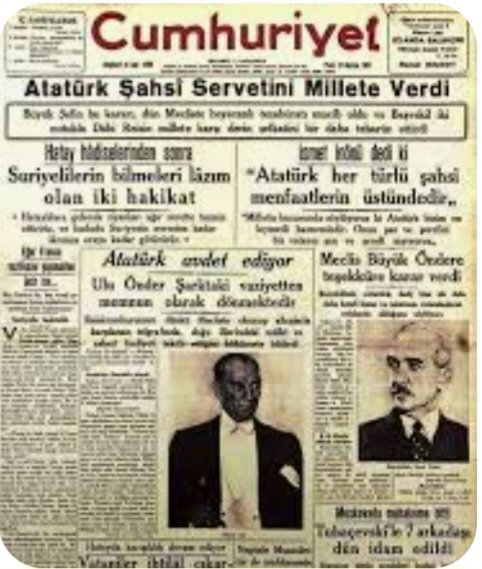 #MustafaKemalAtatürk 11.05.1938 Çiftliklerini ve taşınmazlarını ulusa bağışladı. Saygı,Sevgiyle anıyoruz...