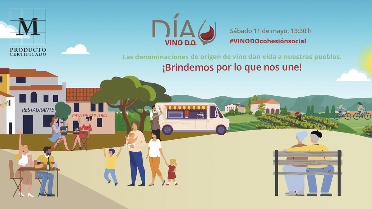 ¡Hoy es el Día del #Vino D.O.! 🍷🥳 Te invitamos a unirte al gran #brindis por parte de todas las DO de España a las 13:30 h ¿te apuntas?⌚️🍷 bit.ly/4bx94op ¡Brindemos por los #vinos D.O. @VinosdeMadridDO! 🥂 🍷 c.madrid/wbduh #VinosdeMadrid #Calidad #Sabor