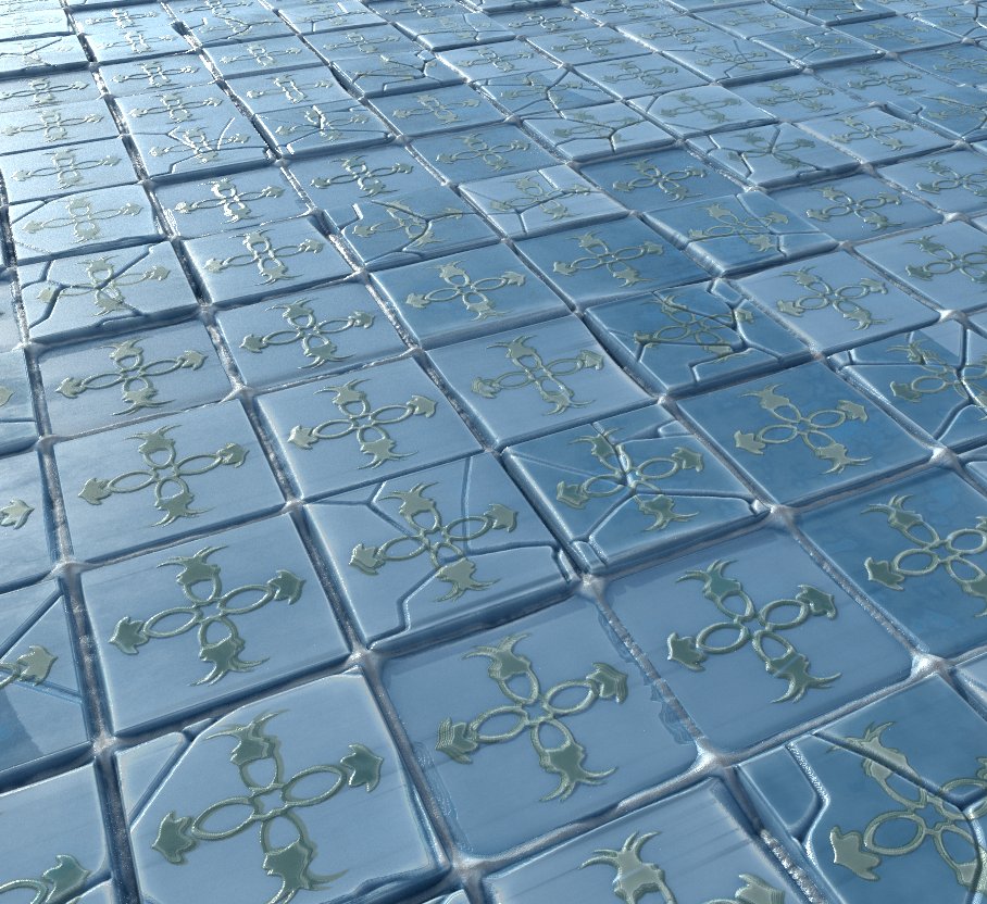 Mayterials <a href="/TheClubDiscord/">The Club</a>

06 - Repetition 
Decided to create some tiles with a repeating pattern 🔷 

#Mayterials #Mayterials2024