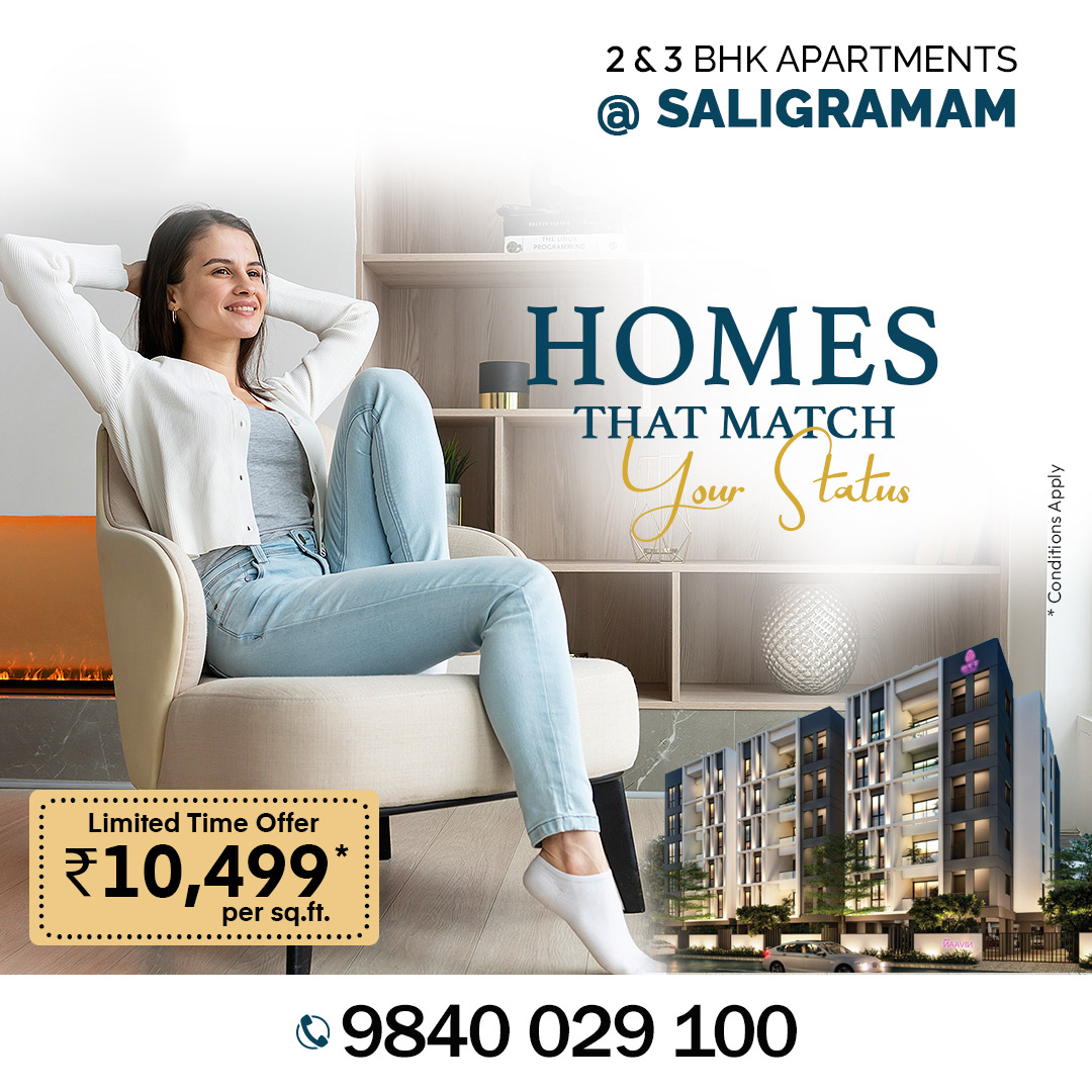 gobroker_tweets's tweet image. 🏠🔑READY TO MOVE 2 &amp;amp; 3 BHK APARTMENT @ SALIGRAMAM!!

Call us now on ☎️ 9840029100 know more!
#gobroker #chennai #properties #homeforsale #flatforsale #tvh #Nivaan #tvhproperties
