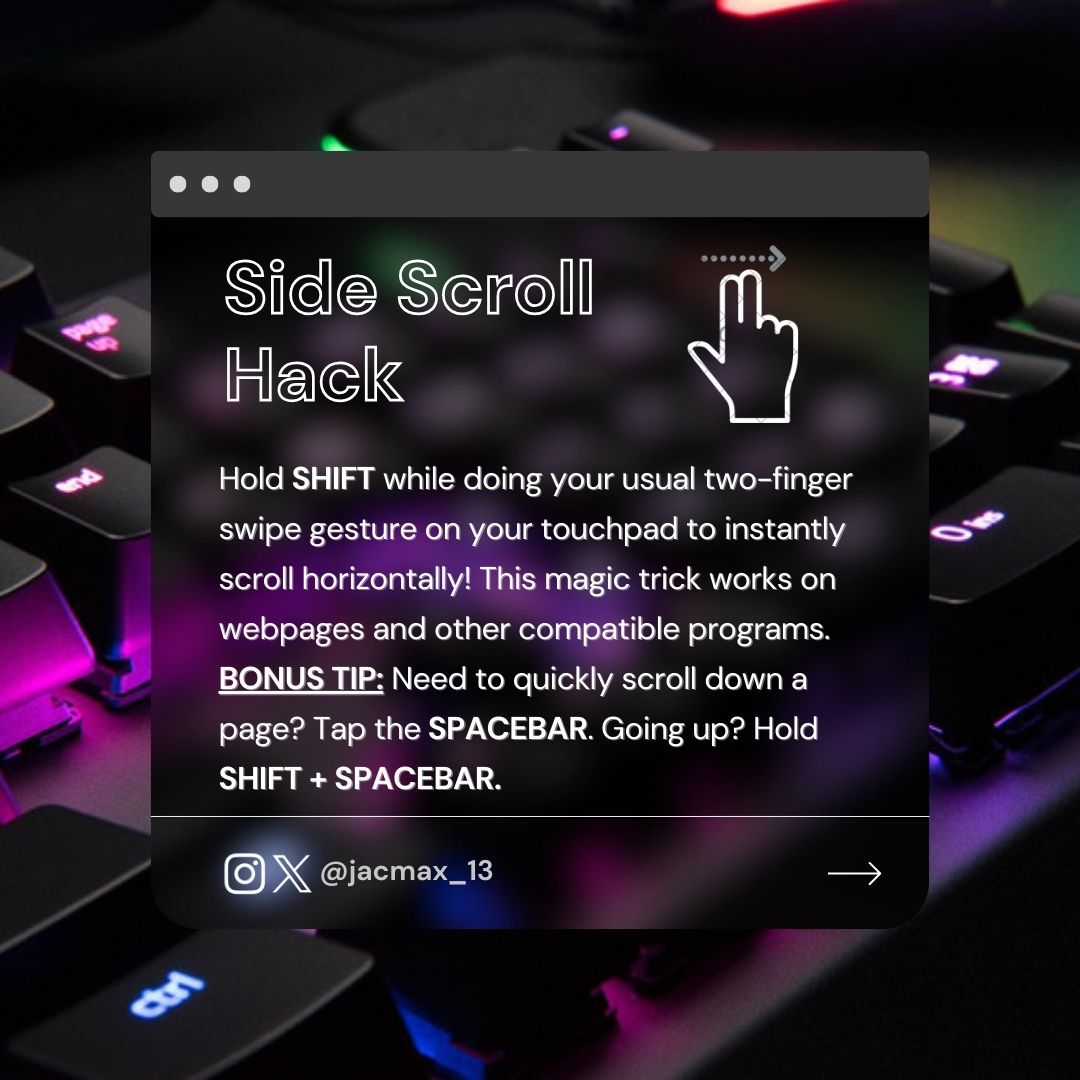realjacmax's tweet photo. SHIFT KEY - Tips You Need to Know ⌨!

Don't forget to like and follow for more tech tips!
#ShiftKey #Windows11 #TechTips https://t.co/qKM07lwBrb
