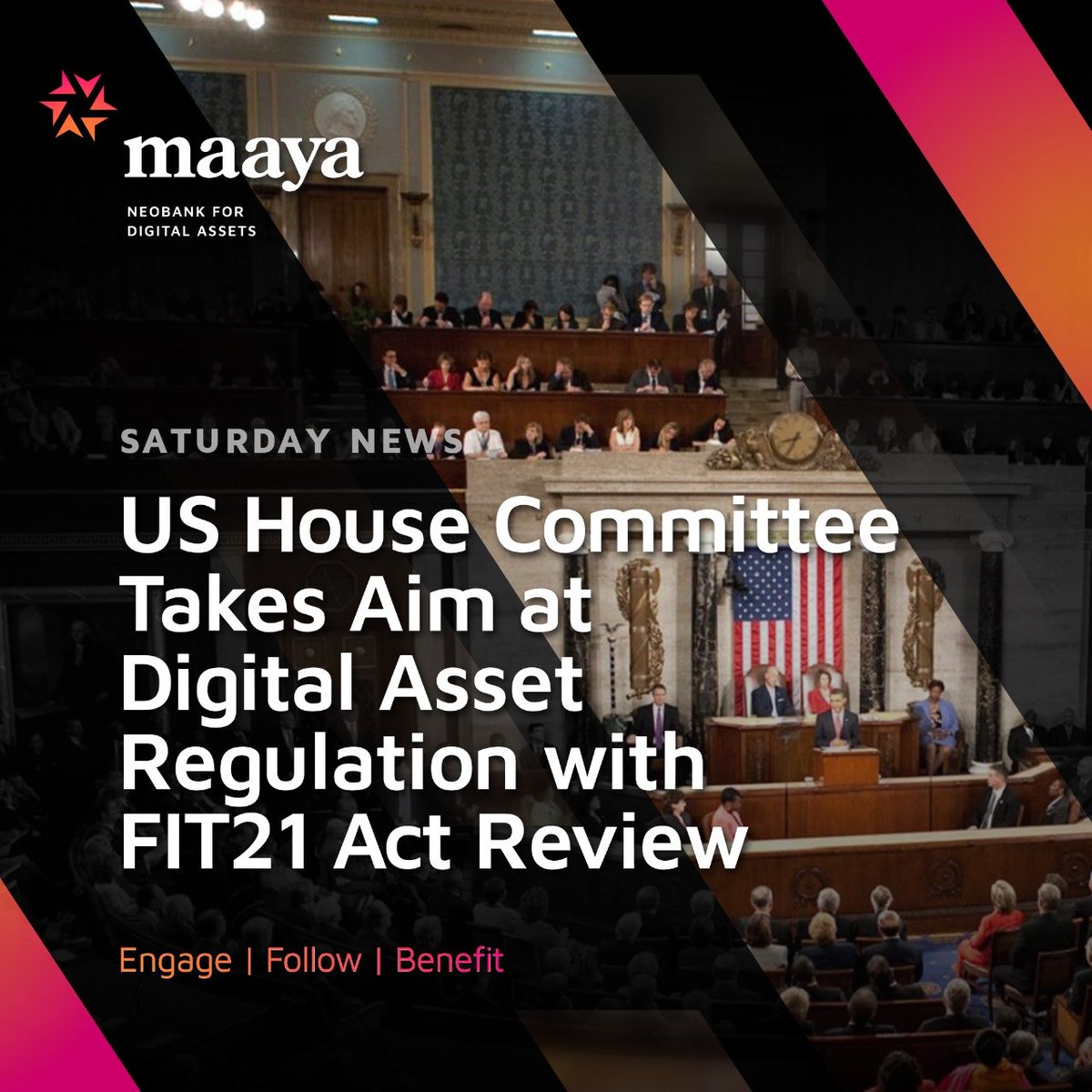 DigiMaaya's tweet photo. Navigating Regulatory Waters: US House Committee Reviews FIT21 Act to Address Digital Asset Regulations.
#DigiMaaya #USHouseCommittee #Regulation #DigitalAssets #FIT21Act https://t.co/o3XRpLPlW3
