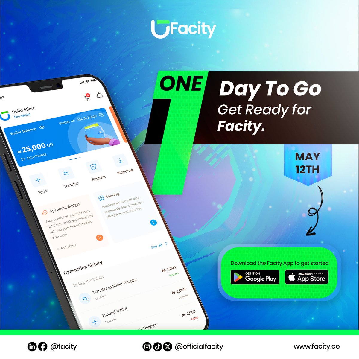 Tomorrow is the day we have all been waiting for 🎉☺️💯.

We are so enthusiastic and we hope you are too💃.

As a student, when you think about your academic journey, who comes to your mind? 

Tag them in the comment section and Spread the news 🔊…

#FacityLaunch #1daytogo