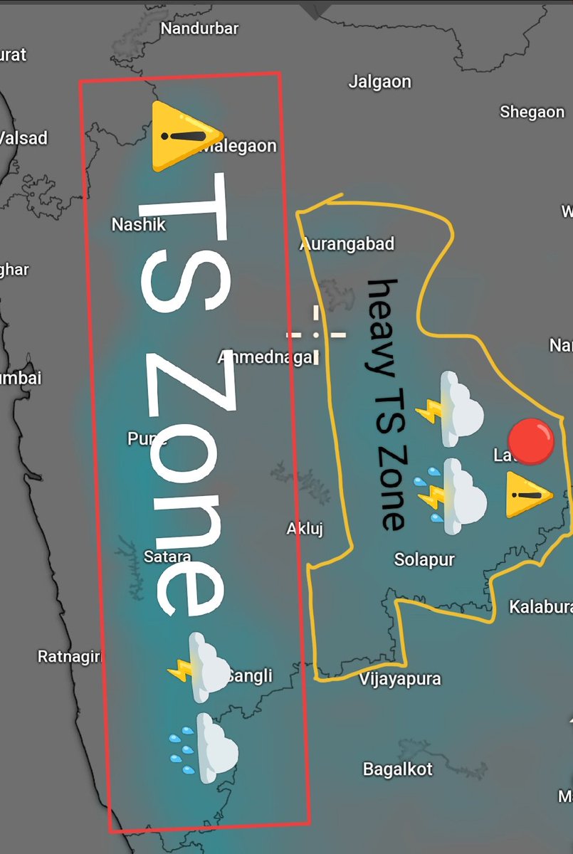 Hailstorm with gusty winds (40-50 kmph) & Thunderstorm very likely over isolated pockets of Marathwada with squalls (50-60 kmph) over Madhya Maharashtra and on 12th May, 2024.

#hailstormalert #weatherupdate #MhRains