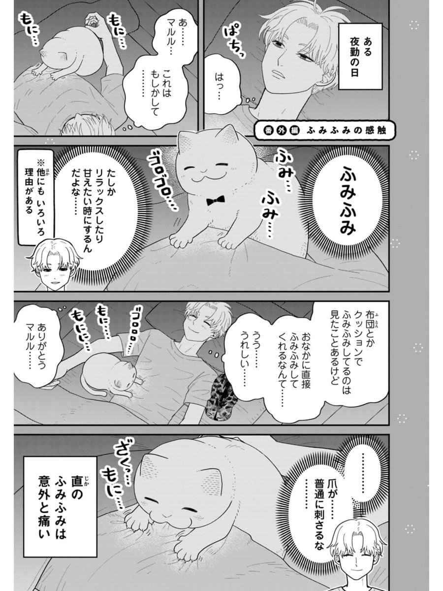 ふみふみの感触
#ツレ猫マルルとハチ #マルルとハチ #漫画が読めるハッシュタグ 